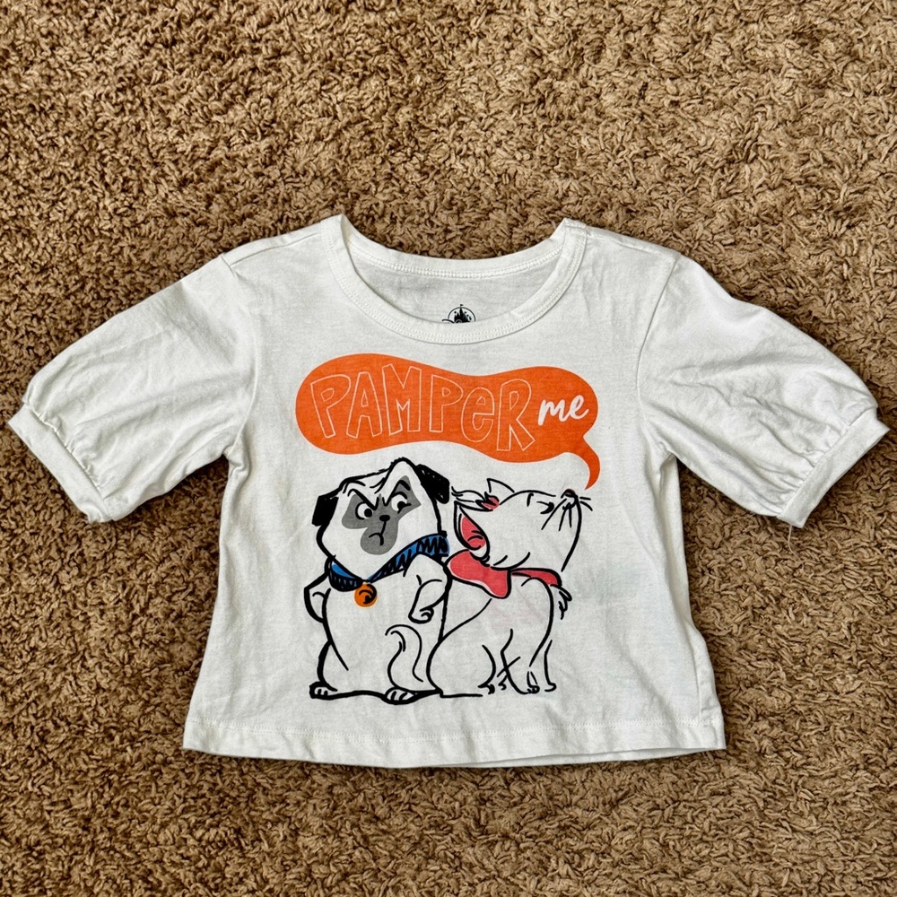 Disney Store Disney “Pamper Me” Animals Top For Girls size XXS (approx 3T)